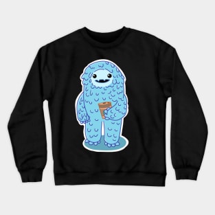 Yeti drinking coffee Crewneck Sweatshirt